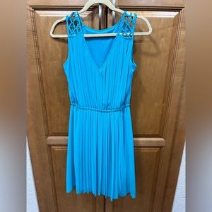 Jessica Simpson light blue pleated dress